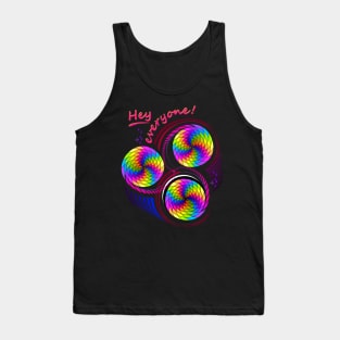 Geometric spirals in circles Tank Top